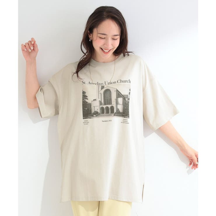 【ひんやり】ゆるっと体型カバー BIGアソートTシャツ | SHOO・LA・RUE | 詳細画像1 