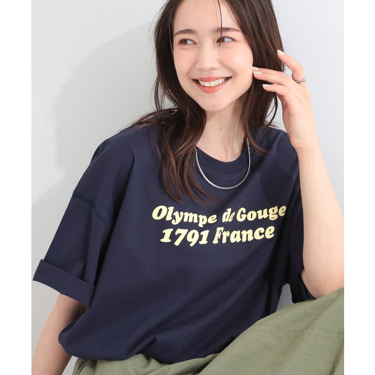 ネイビー(494) | 【ひんやり】ゆるっと体型カバー BIGアソートTシャツ | SHOO・LA・RUE
