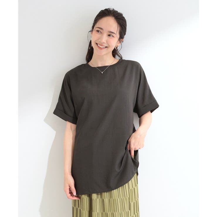 【ひんやり/着丈選べる】洗濯後しわになりにくい ドルマンブラウス | SHOO・LA・RUE | 詳細画像21 