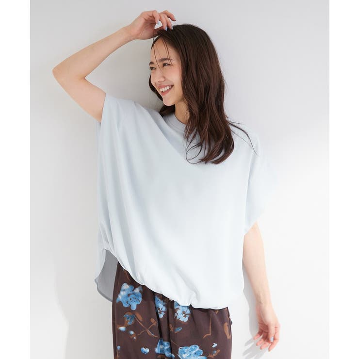【洗濯機可/体型カバー】インせずこなれる ふんわり裾バルーントップス | SHOO・LA・RUE | 詳細画像17 