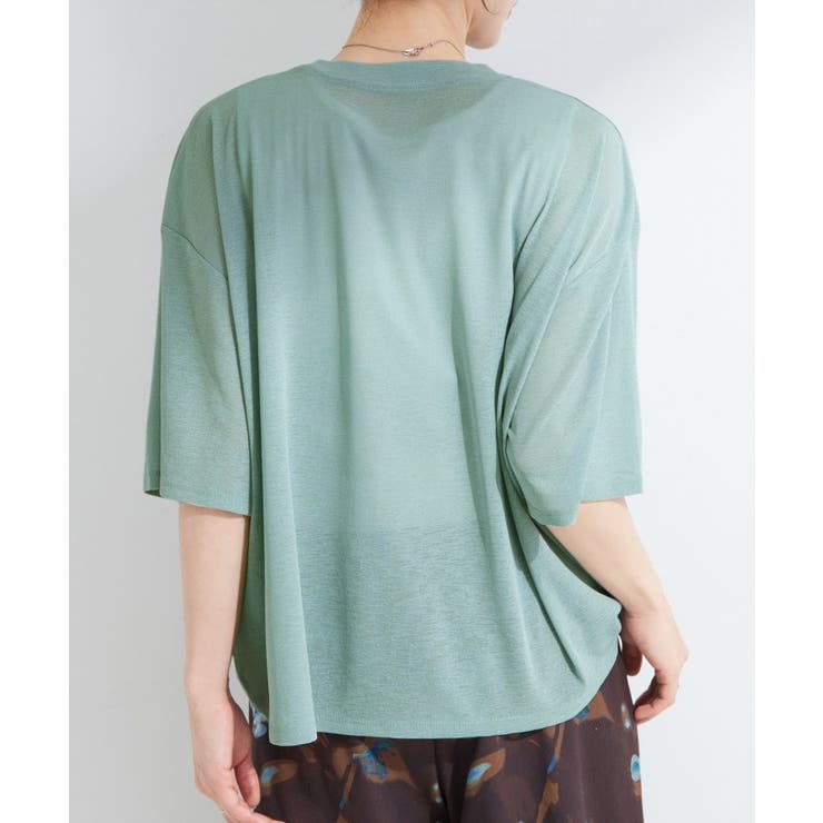 【S-LL/洗濯機可/体型カバー】ゆるっとこなれる 大人のシアースラブTシャツ | SHOO・LA・RUE | 詳細画像19 