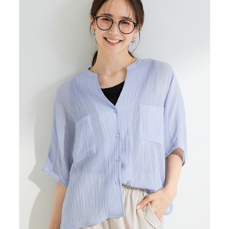 ブルー(091) | シアーワッシャーポケドルマン | SHOO・LA・RUE