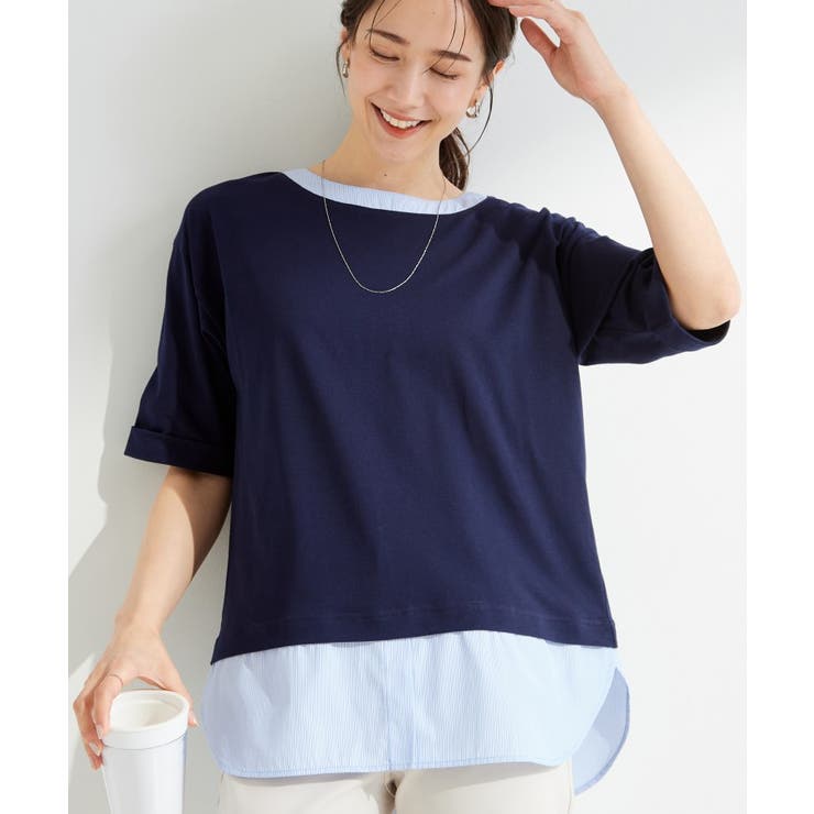 ネイビー(394) | シャツドッキングカットソー | SHOO・LA・RUE