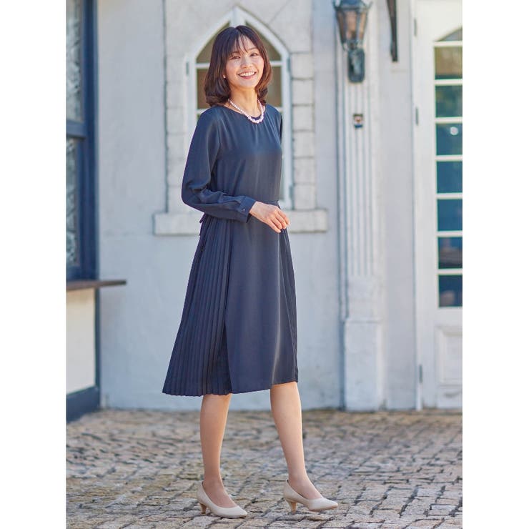 S 3l サイドプリーツワンピース 品番 Wrdw Shoo La Rue シューラルー のレディースファッション通販 Shoplist ショップリスト