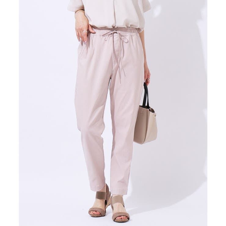 ピンク(072) | 【SS-3L/無理せずスリム】 ぐんぐん伸びる イージーテーパードパンツ | SHOO・LA・RUE