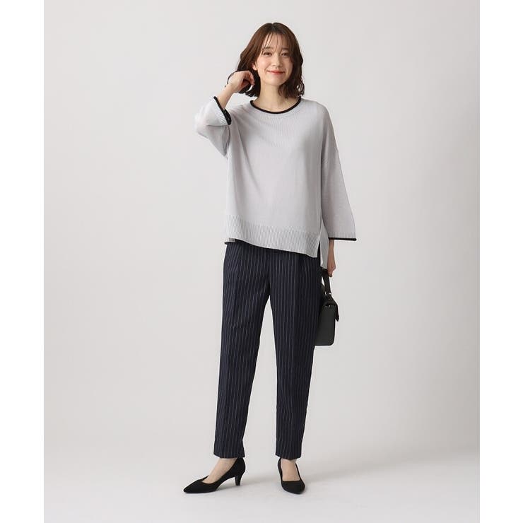 【洗える/SS-3L】すっきりキレイにかっこよく 大人のテーパードパンツ | SHOO・LA・RUE | 詳細画像3 