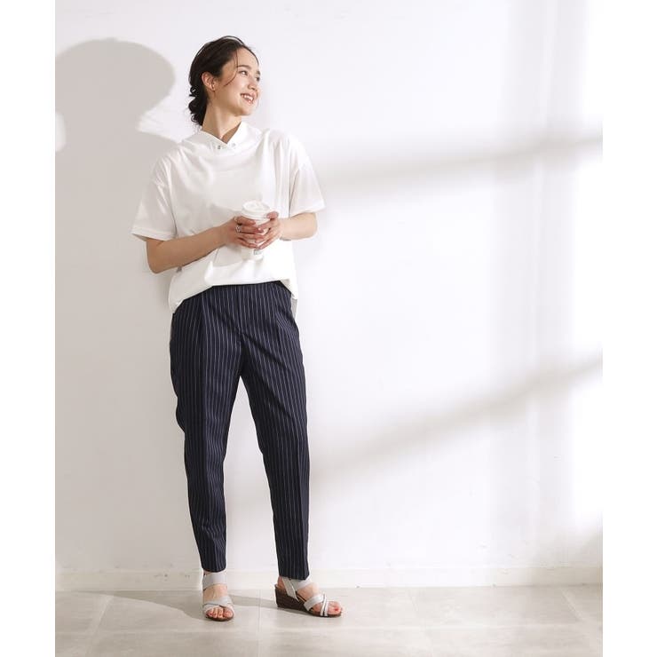 【洗える/SS-3L】すっきりキレイにかっこよく 大人のテーパードパンツ | SHOO・LA・RUE | 詳細画像72 