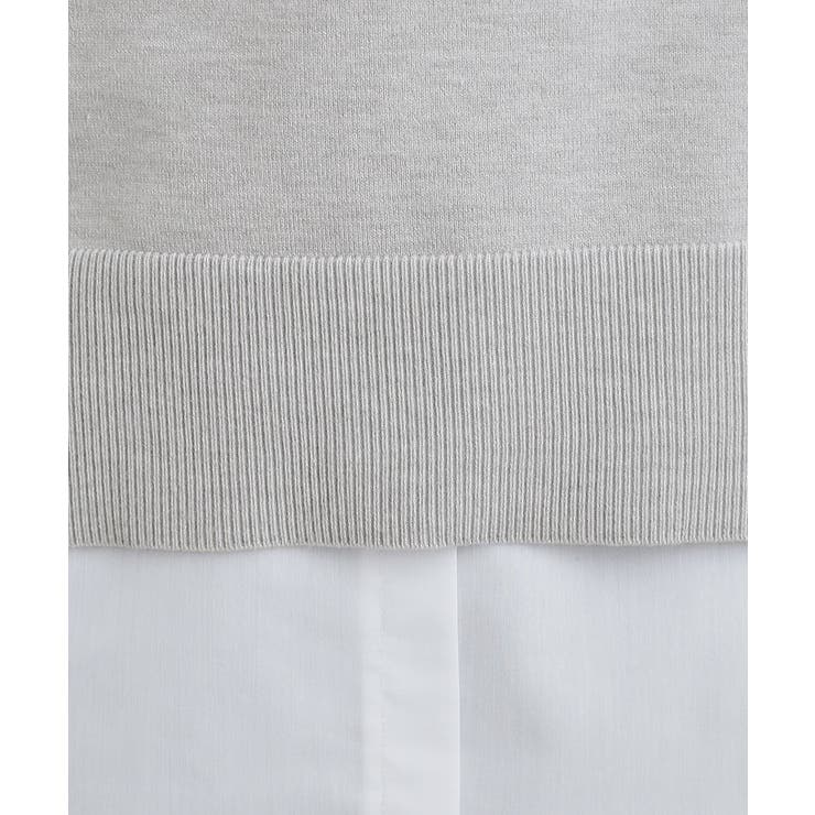 【2点セット/S-LL】時短で決まる もちもちニット＆裾シャツインナー | SHOO・LA・RUE | 詳細画像7 