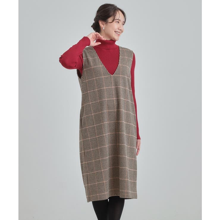 【2点セット/洗える/S-LL】時短でコーデ決まる ジャンドレ＆リブインナー | SHOO・LA・RUE | 詳細画像11 