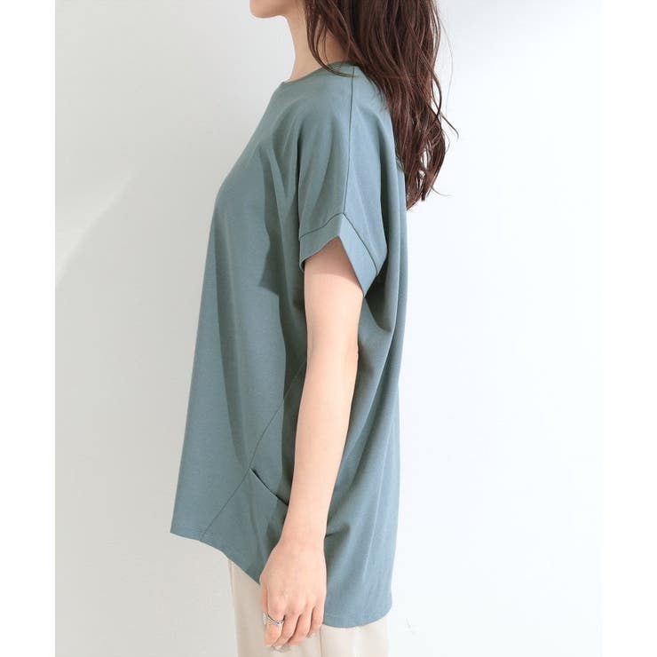 【汗じみ防止/ひんやり/S-LL】インせず着られる 刺繍ロゴTシャツ | SHOO・LA・RUE | 詳細画像26 