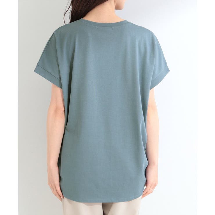 【汗じみ防止/ひんやり/S-LL】インせず着られる 刺繍ロゴTシャツ | SHOO・LA・RUE | 詳細画像27 