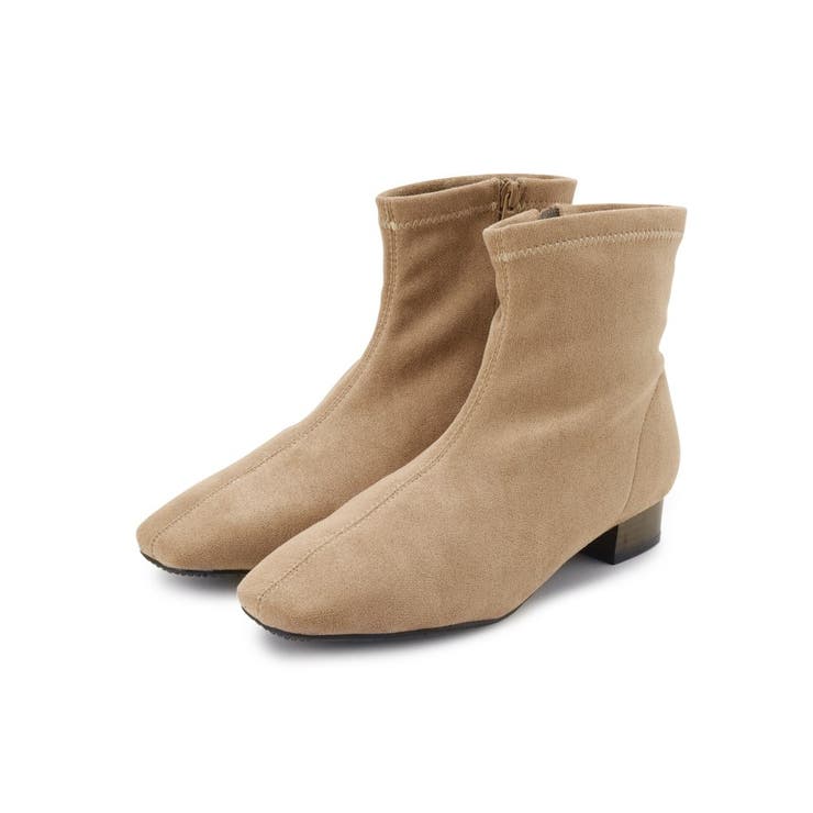 キャメルブラウン(041) | 軽くて歩きやすい ローヒール あったかストレッチブーツ | SHOO・LA・RUE