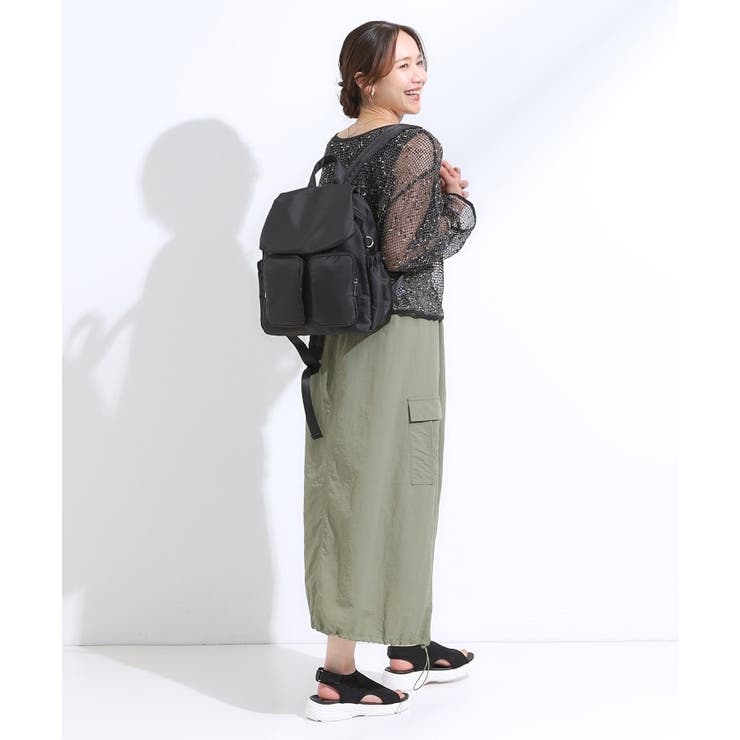 【撥水】Wポケットリュック | SHOO・LA・RUE | 詳細画像5 