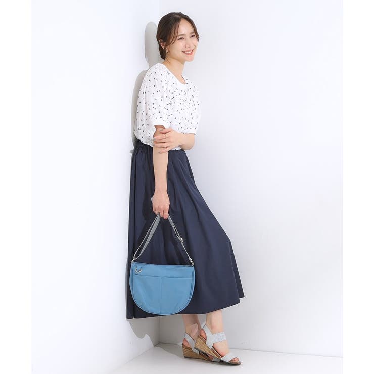 【撥水】フロントポケットハーフムーンショルダーバッグ | SHOO・LA・RUE | 詳細画像10 