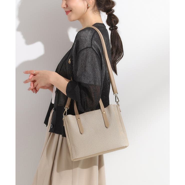 ベージュ(552) | 【2WAY】キャンバス風合皮トート | SHOO・LA・RUE