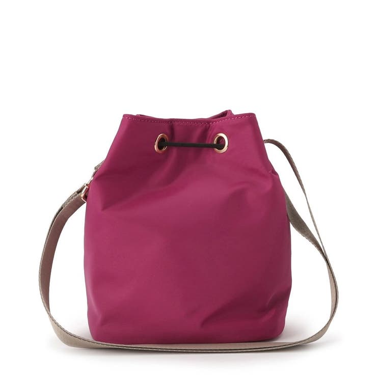 ロラライハリス♡テラコッタピンクベルベット♡刺繍の丸い巾着ショルダーバッグ ロラライハリス♡テラコッタピンクベルベット♡刺繍の丸い巾着