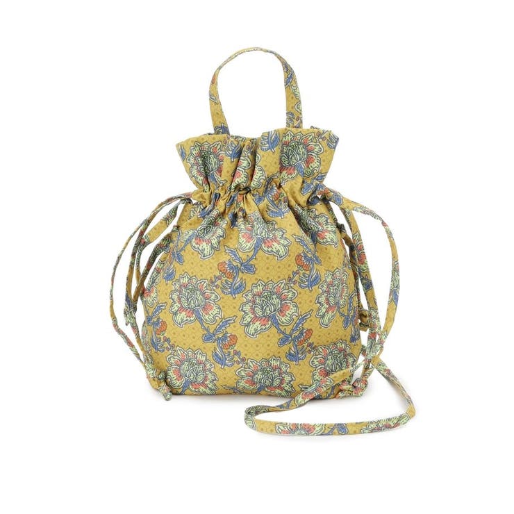 ころんとしたフォルムが魅力 ラタプリント 巾着ショルダーバッグ | SHOO・LA・RUE | 詳細画像9 