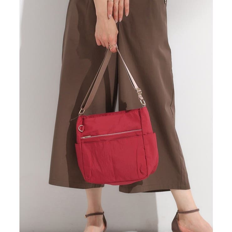 レッド(063) | 【撥水】10ポケットショルダーバッグ | SHOO・LA・RUE