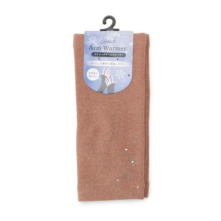 ブラウン(043) | フィンガーレス雪柄刺繍グローブ | SHOO・LA・RUE