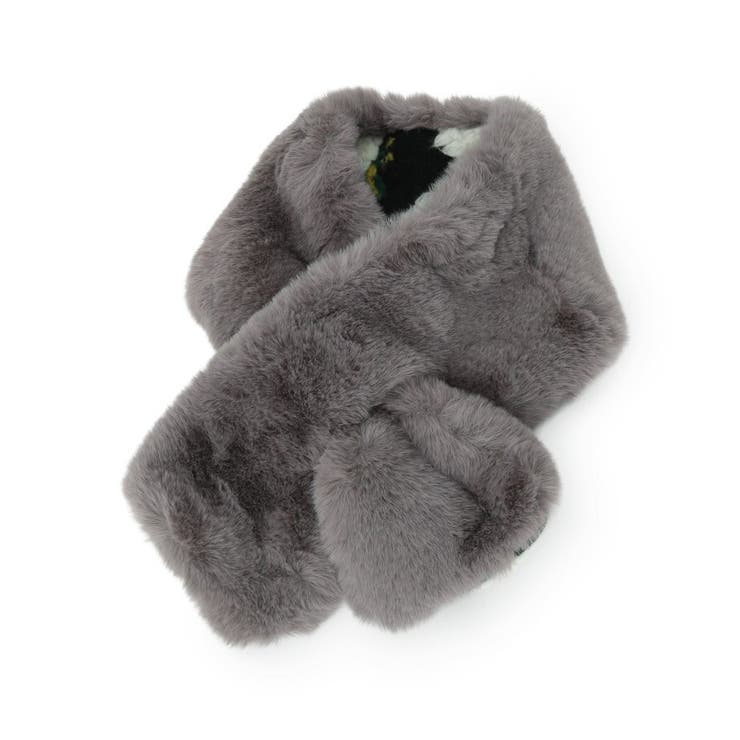 ブラック(419) | リバーシブルフラワーファーティペット | SHOO・LA・RUE