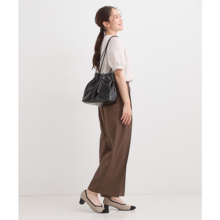 イールレザー風サイドスナップトートバッグ | SHOO・LA・RUE | 詳細画像2 