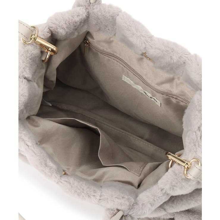 【高レビュー/2WAY】きれい見えで上品な ストライプファートートバッグ | SHOO・LA・RUE | 詳細画像23 