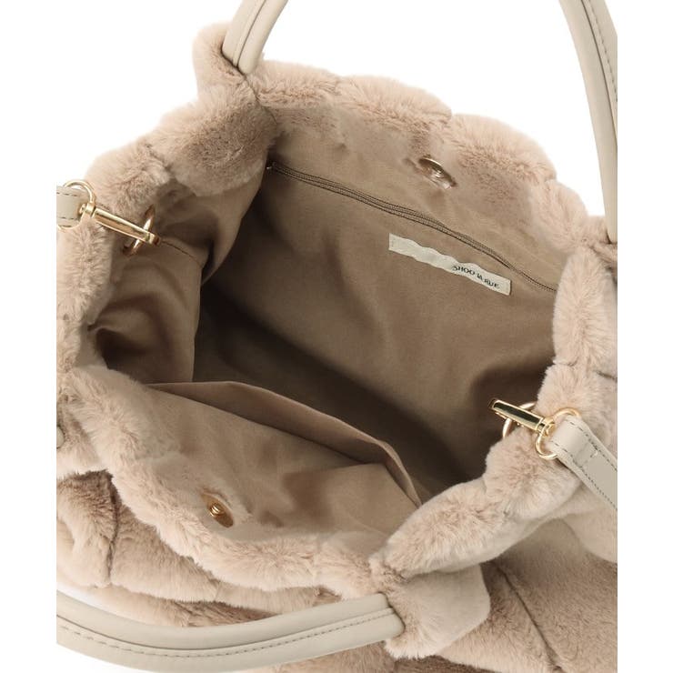 【高レビュー/2WAY】きれい見えで上品な ストライプファートートバッグ | SHOO・LA・RUE | 詳細画像26 