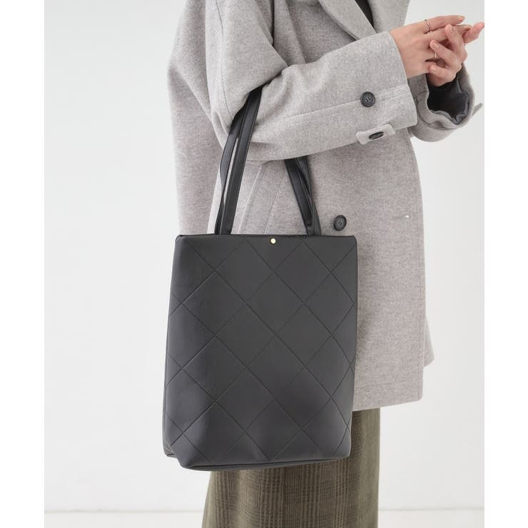 バイアスチェック型押しトートバッグ | SHOO・LA・RUE | 詳細画像1 