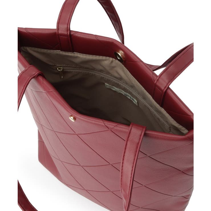 バイアスチェック型押しトートバッグ | SHOO・LA・RUE | 詳細画像14 