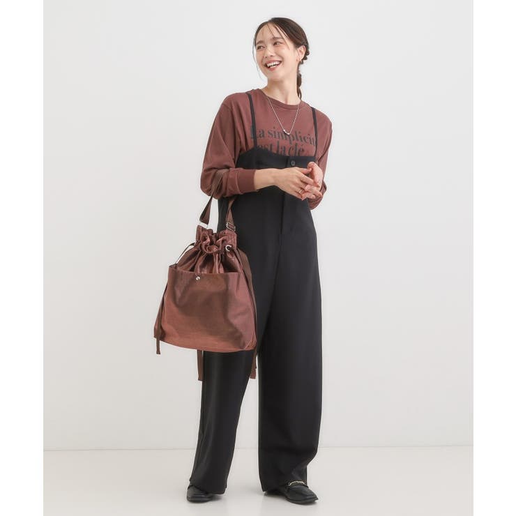 シャイニー生地巾着ショルダーバッグ | SHOO・LA・RUE | 詳細画像4 