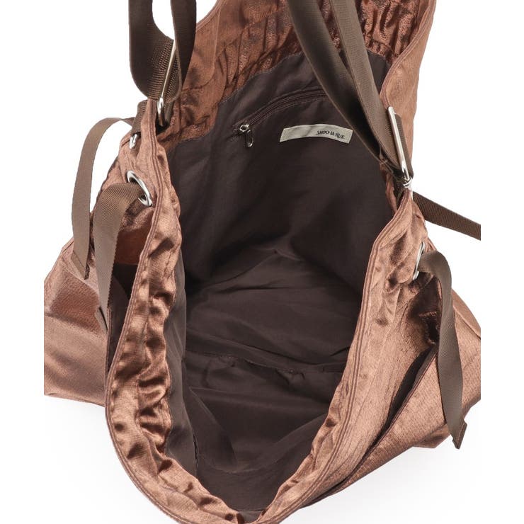 シャイニー生地巾着ショルダーバッグ | SHOO・LA・RUE | 詳細画像17 