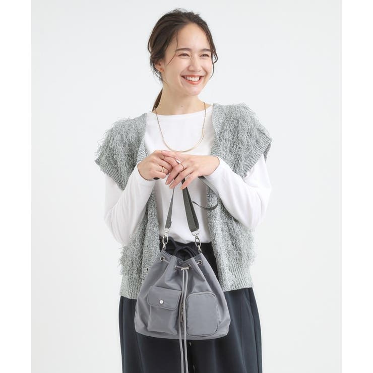 【撥水】2WAY巾着ショルダーバッグ | SHOO・LA・RUE | 詳細画像1 