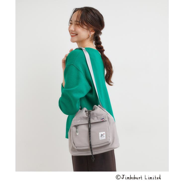 グレー(012) | 【撥水】巾着ショルダーバッグ【Jimbobart】 | SHOO・LA・RUE