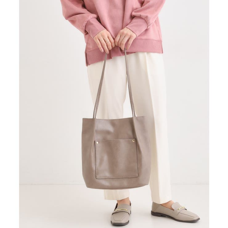 つや合皮つまみハンドルトートバッグ | SHOO・LA・RUE | 詳細画像9 