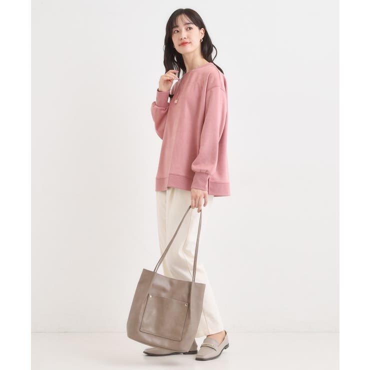 つや合皮つまみハンドルトートバッグ | SHOO・LA・RUE | 詳細画像10 