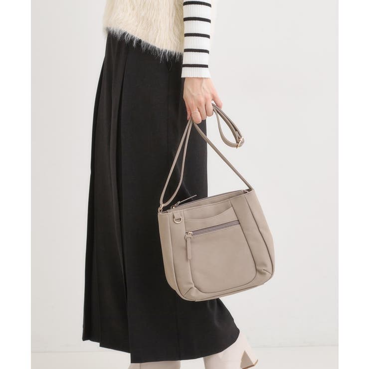 グレー(012) | 前ポケットショルダーバッグ | SHOO・LA・RUE