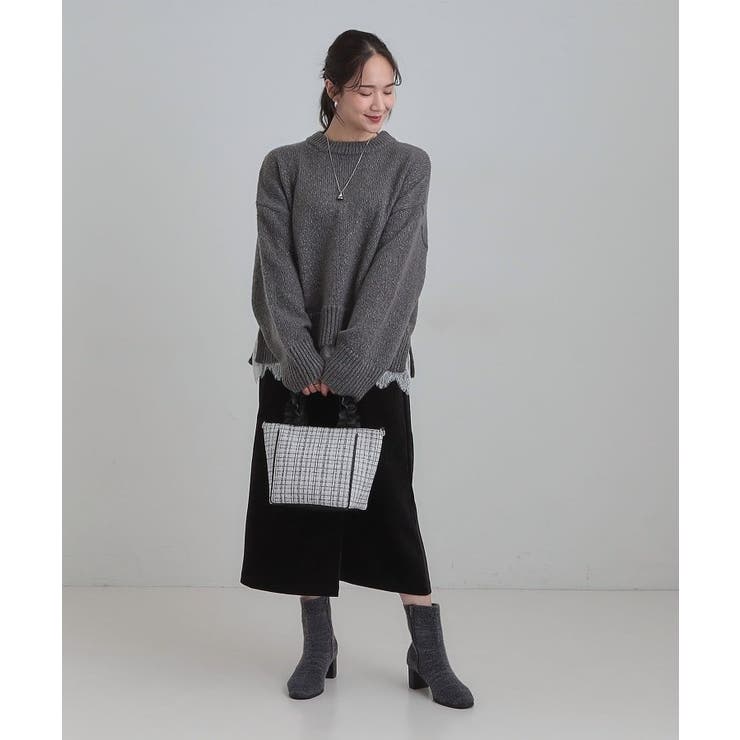 フリルハンドルツイードトートバッグ | SHOO・LA・RUE | 詳細画像6 