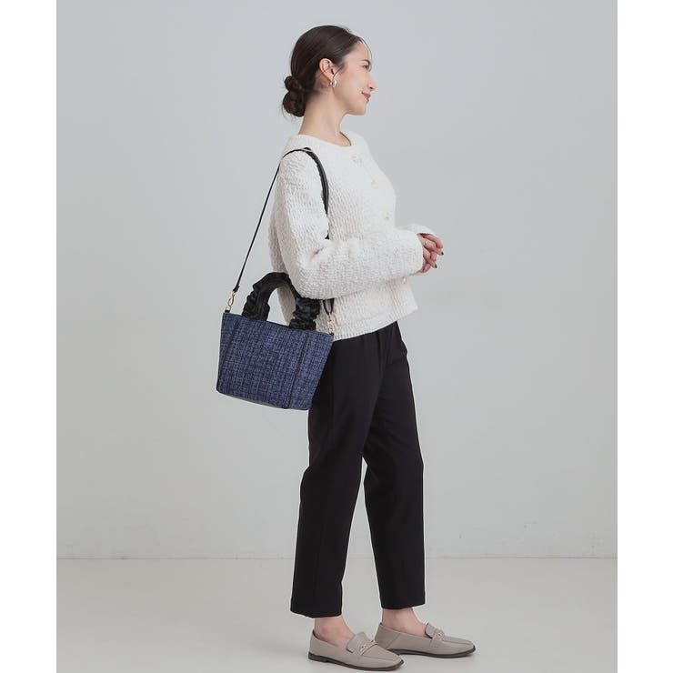 フリルハンドルツイードトートバッグ | SHOO・LA・RUE | 詳細画像4 