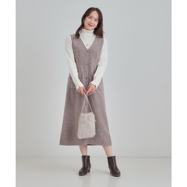 ラメ入りファーが目を惹く ミニショルダーバッグ | SHOO・LA・RUE | 詳細画像8 