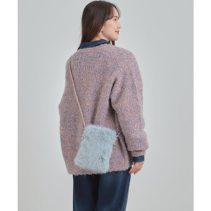 ラメ入りファーが目を惹く ミニショルダーバッグ | SHOO・LA・RUE | 詳細画像9 