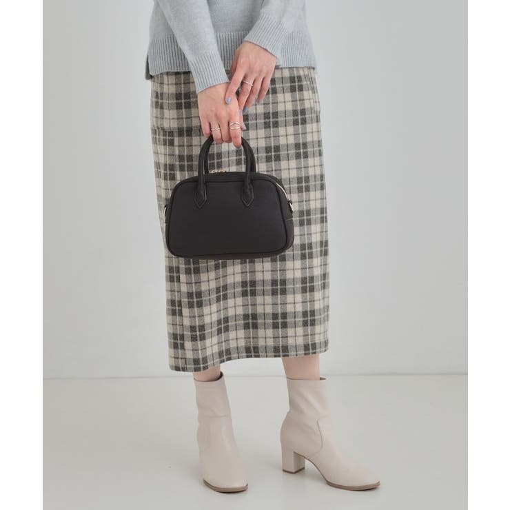 スエード調ボストンバッグ | SHOO・LA・RUE | 詳細画像1 