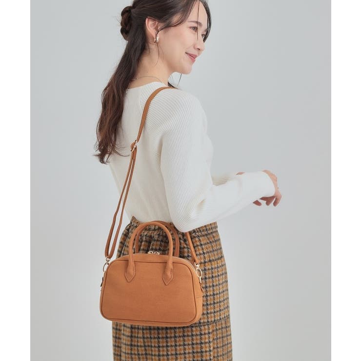 スエード調ボストンバッグ | SHOO・LA・RUE | 詳細画像3 