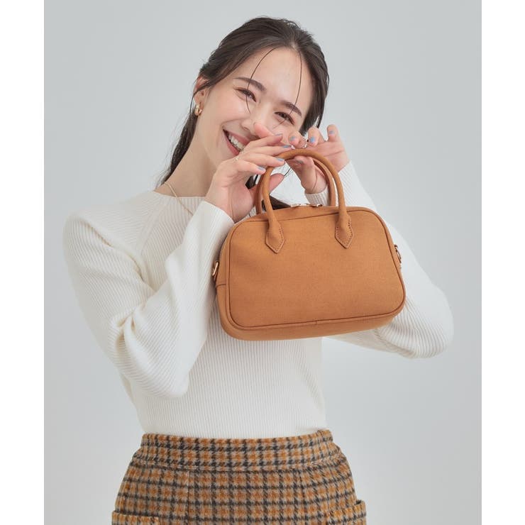 キャメルブラウン(041) | スエード調ボストンバッグ | SHOO・LA・RUE