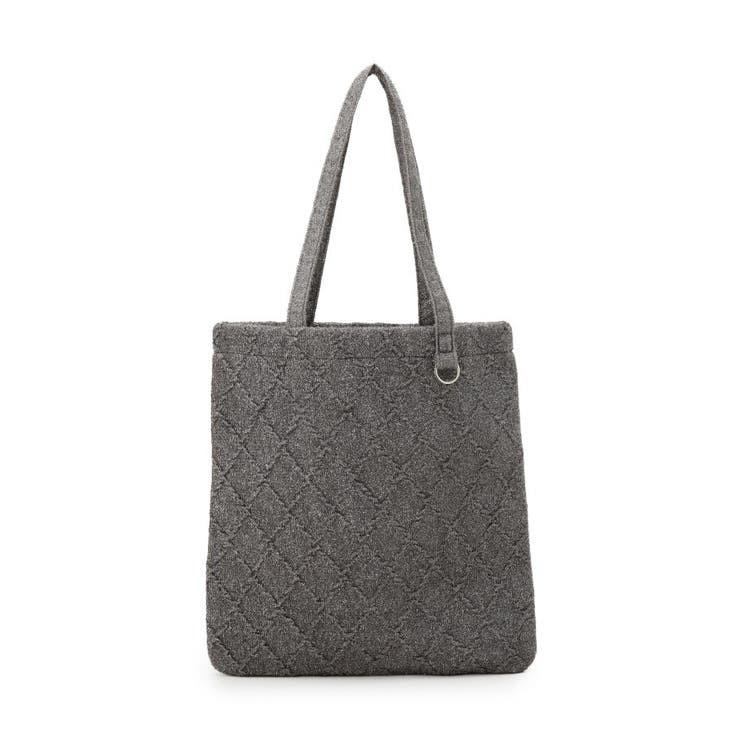 ラメ格子柄スクエアトートバッグ | SHOO・LA・RUE | 詳細画像7 