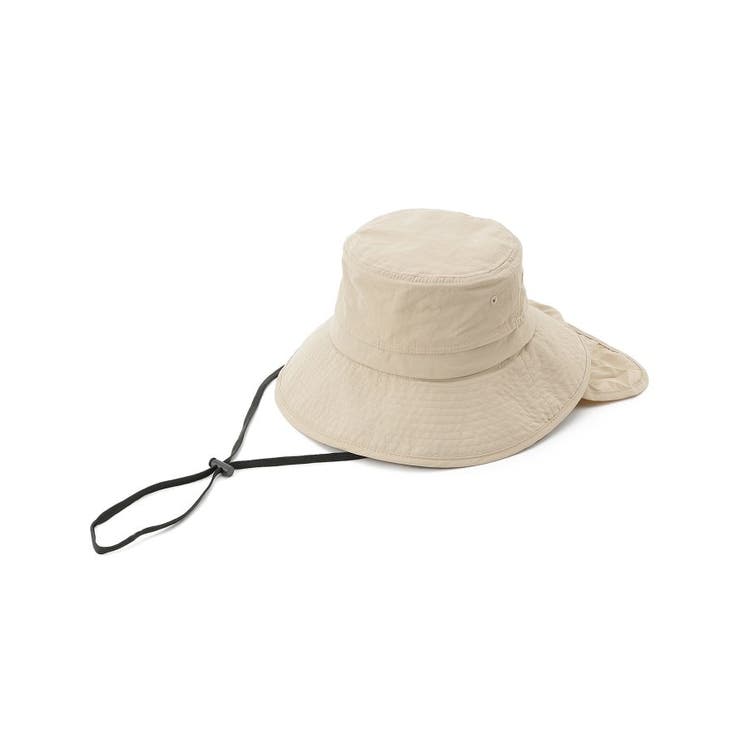 【撥水／UVカット】シェード付きポケッタブルハット【あご紐つき／サイズ調整】 | SHOO・LA・RUE | 詳細画像1 