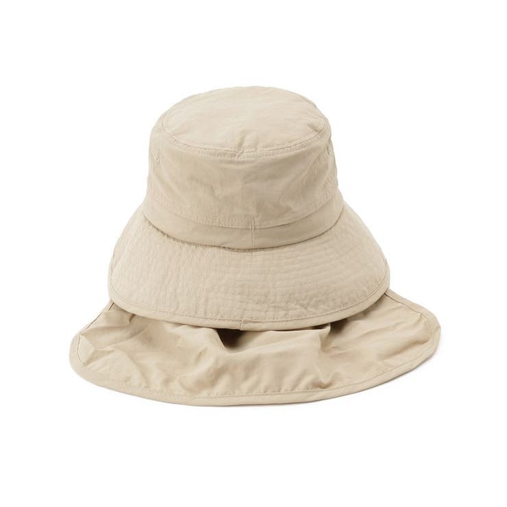 【撥水／UVカット】シェード付きポケッタブルハット【あご紐つき／サイズ調整】 | SHOO・LA・RUE | 詳細画像3 