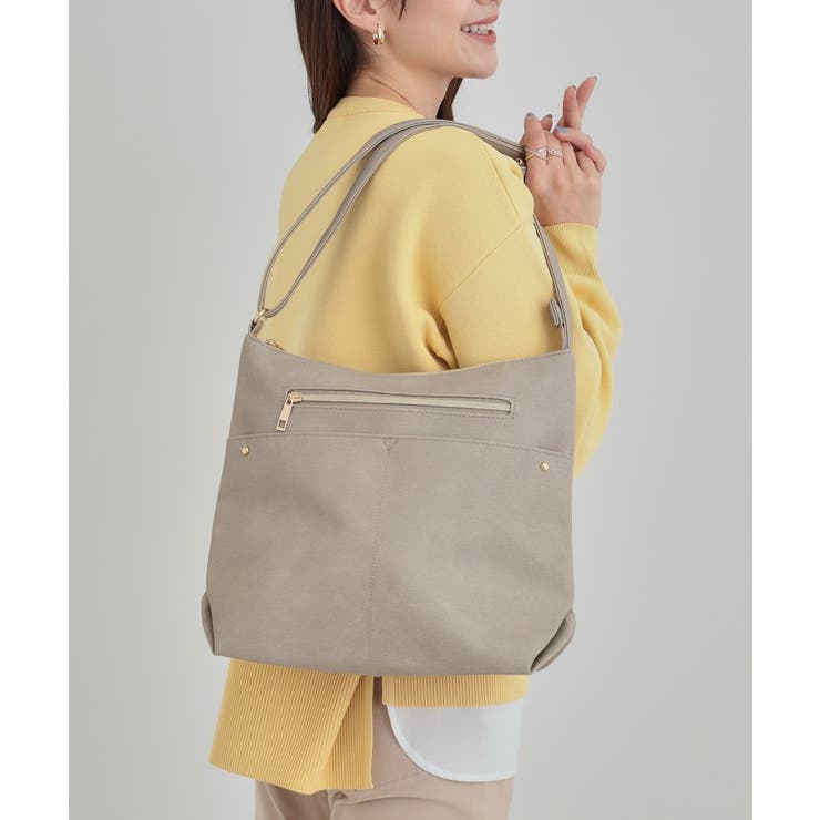 グレー(012) | フロントWポケットショルダーバッグ | SHOO・LA・RUE