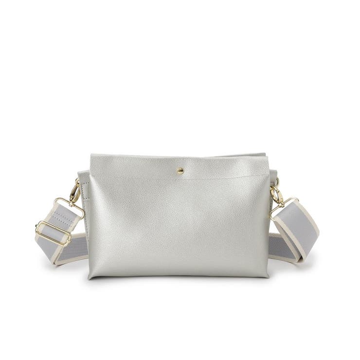 配色ベルトがアクセント 3層ショルダーバッグ | SHOO・LA・RUE | 詳細画像9 