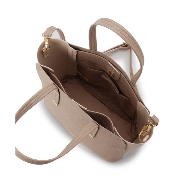 【軽量/2WAY】ハンドル金具 配色トートバッグ | SHOO・LA・RUE | 詳細画像19 