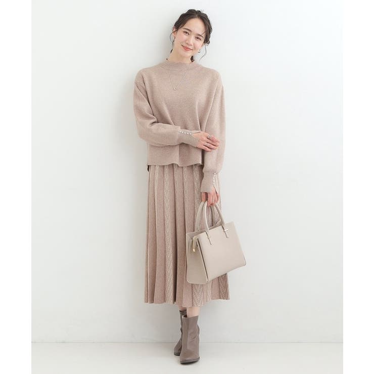 一枚革風三層トートバッグ | SHOO・LA・RUE | 詳細画像2 